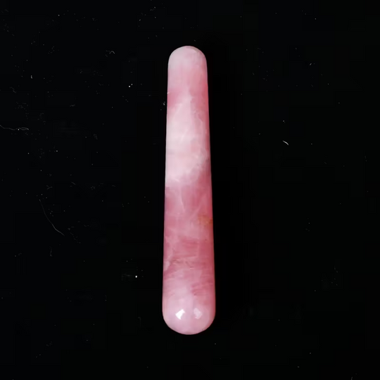 Bâton de Massage en Quartz Rose – Douceur, Amour et Harmonie Intérieure