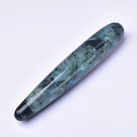 Bâton de Massage en Labradorite de 18 cm – Protection, Intuition et Régénération Énergétique