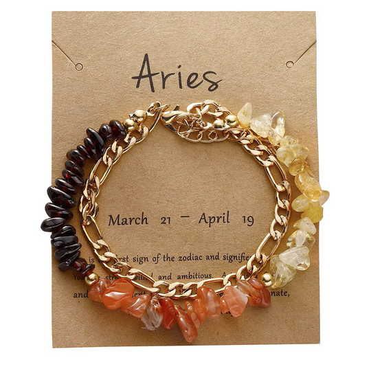 Collection Éclat Stellaire : Double Chaîne & Pierres Brutes