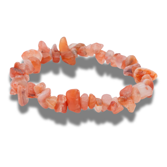 Bracelet “Chips” d’Agate Rouge