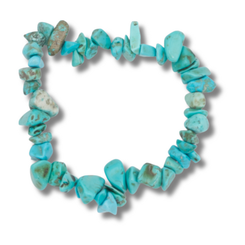 Bracelet “Chips” en Howlite Bleue