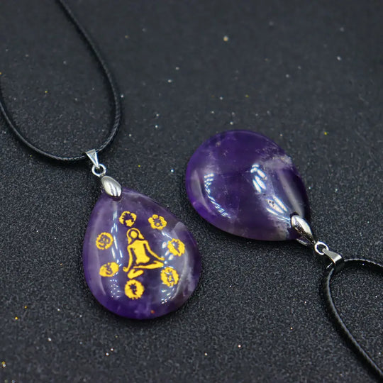 Pendentif Méditation en Améthyste – Sérénité et Connexion Spirituelle