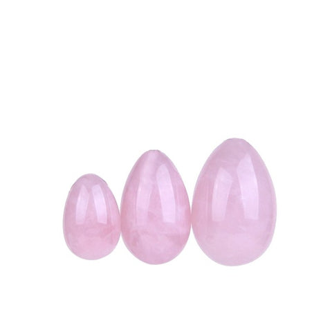 Œufs de Yoni Quartz Rose Non Percés