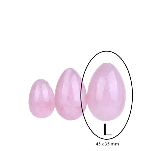 Œufs de Yoni Quartz Rose Non Percés