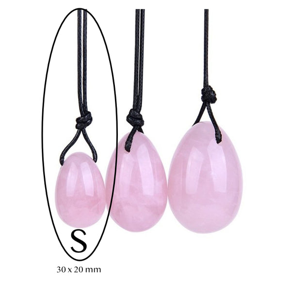 Œufs de Yoni Quartz Rose Percés