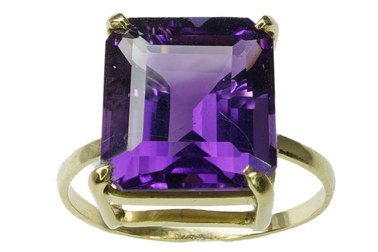 Ring aus Gelbgold und Amethyst