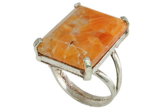 orangefarbener Quarzring