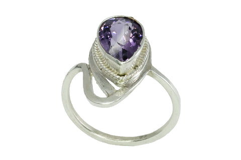 Ring aus Silber und Amethyst