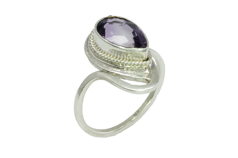 Ring aus Silber und Amethyst