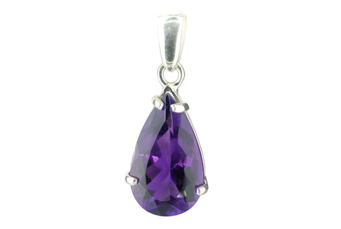 Anhänger aus Silber und Amethyst