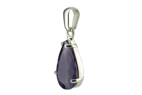 Anhänger aus Silber und Amethyst