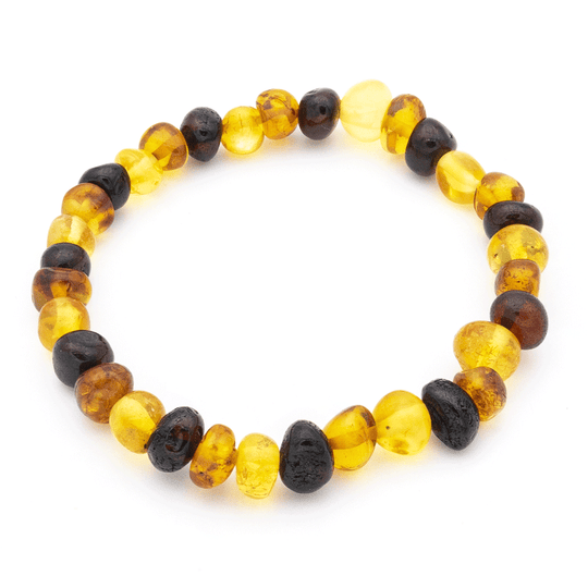 Bracelet Ambre Perles Baroques - Multicolore, Naturel et Authentique