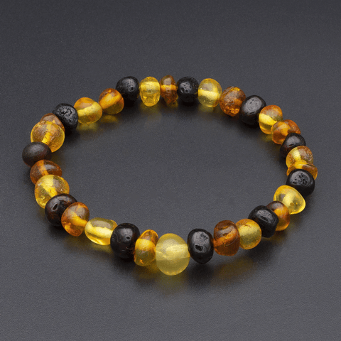 Bracelet Ambre Perles Baroques - Multicolore