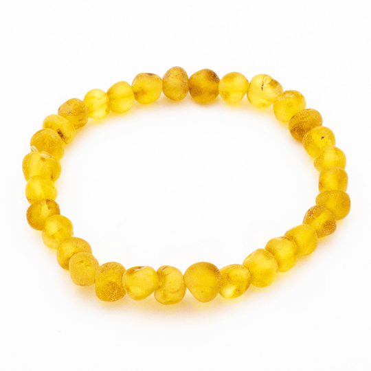 Bracelet Ambre Perles Baroques Brutes - Miel, Naturel et Authentique