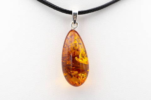 Amber Drop Anhänger - Cognac