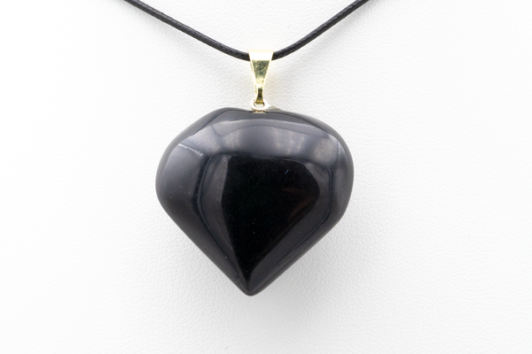 Pendentif Coeur en Onyx 2.6 - 2.9 cm