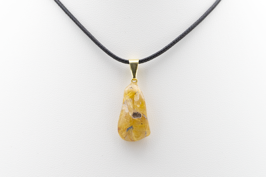 Pendentif Brut en Quartz Rutile