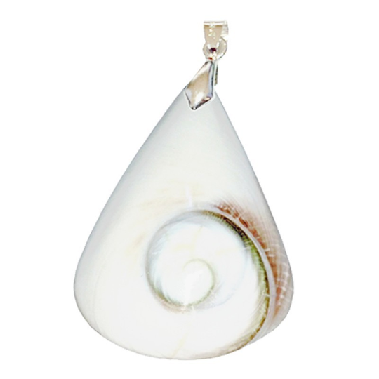 Pendentif Émotionnel & Spirituel – Œil de Sainte Lucie en Forme de Triangle