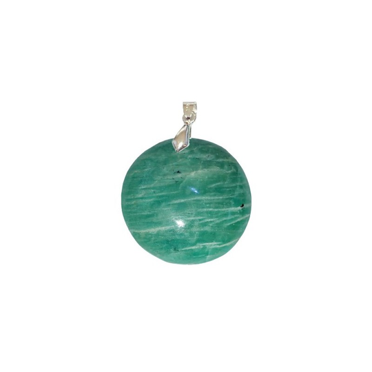 Pendentif Amazonite Rond – Équilibre, Créativité & Protection Énergétique