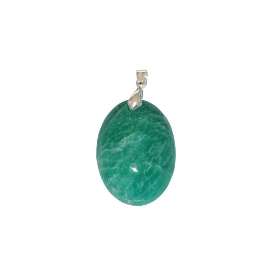 Pendentif Amazonite Ovale – Sérénité, Créativité & Protection