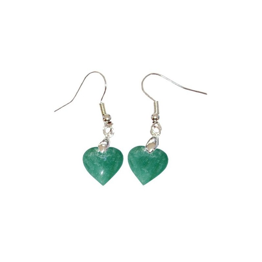 Boucles d’Oreilles Amazonite Cœur – Paix Intérieure et Harmonie
