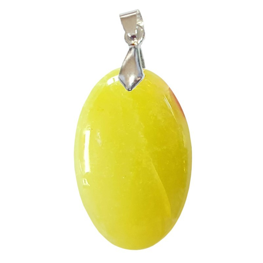 Pendentif Opale Verte Ovale – Repos, équilibre et recentrage sensoriel