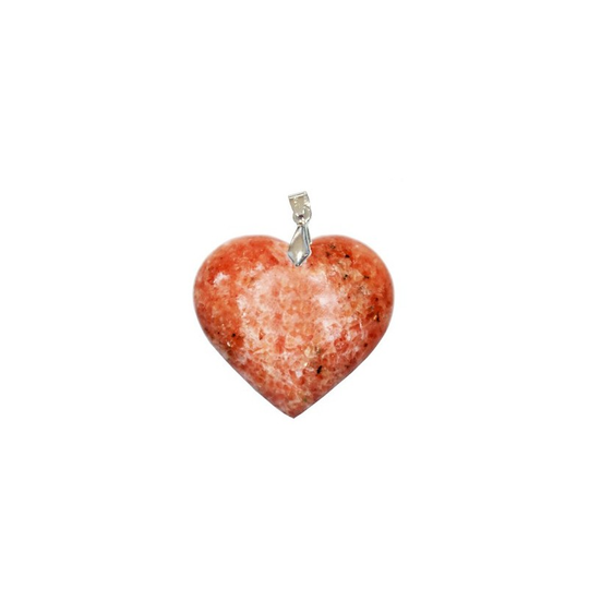 Pendentif Calcite Orange Cœur – Confiance, Motivation & Sérénité Émotionnelle