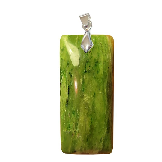 Pendentif Chrysoprase Rectangle Fin – Renouveau & Confiance Intérieure