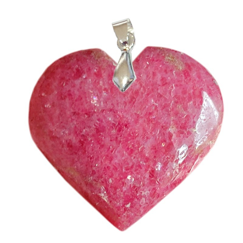 Pendentif Rhodonite EXTRA Cœur