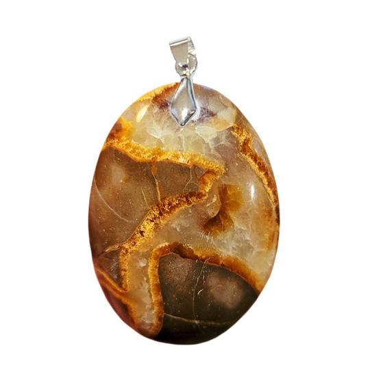 Ovaler roter Septaria-Anhänger