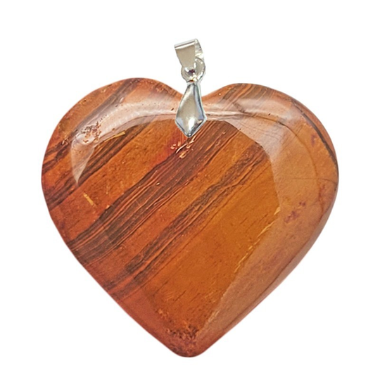Pendentif Jaspe Orbiculaire Cœur – Équilibre et Régénération