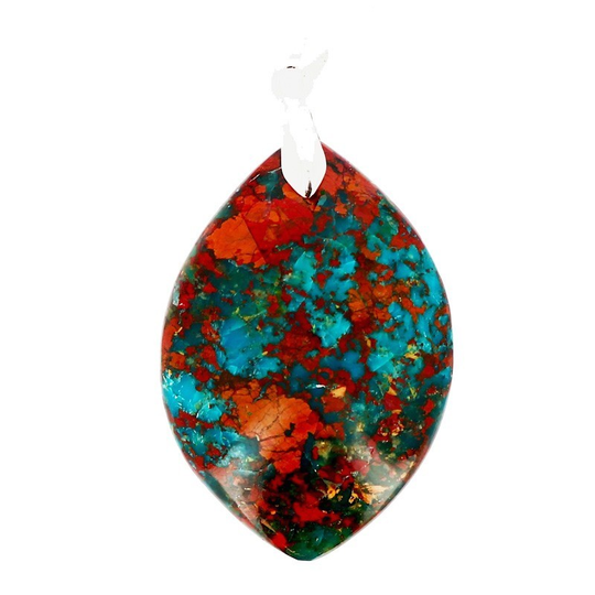 Pendentif Opale Multicolore Marquise – Apaisement et Protection