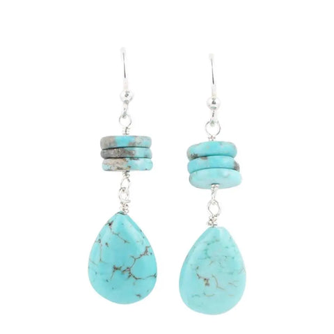 Boucle d'oreille I See Your Turquoise et Raise You Turquoise