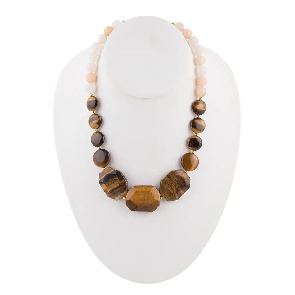 Collier Œil de tigre Peachy