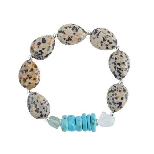 Bracelet Dalmatien - Menthe