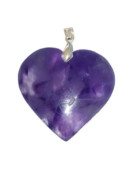 Pendentif Cœur en Améthyste – Amour, Apaisement & Élégance Spirituelle