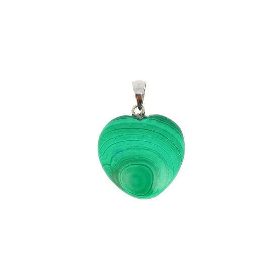 Pendentif Cœur en Malachite Véritable Extra – Force Émotionnelle & Protection Intérieure