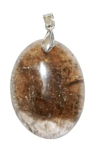 Pendentif Ovale en Quartz Fumé – Clarté & Force Intérieure