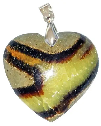 Pendentif Cœur en Septaria – Ancrage & Résilience Émotionnelle