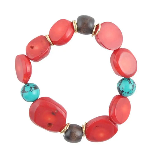 Bracelet extensible en bambou de la mer rouge