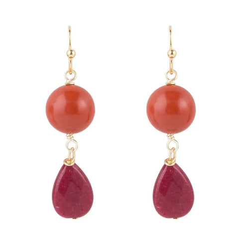 Boucles d'oreilles Raspberry Drops