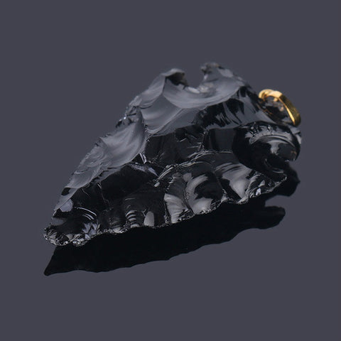 Anhänger aus Naturstein Obsidian