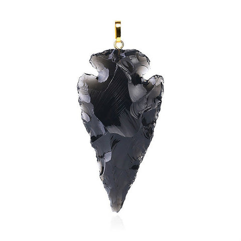 Anhänger aus Naturstein Obsidian